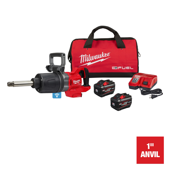Milwaukee Tools Fuel 1" D-Handle Ext. Anvil High Torqueue Impact Wrench W/ One-Key