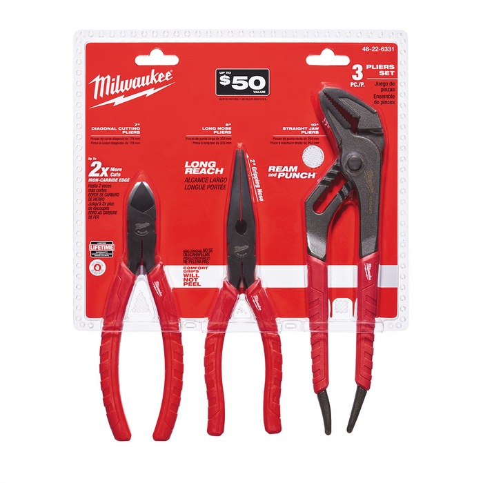 Milwaukee Tools 3Pc Pliers Kit