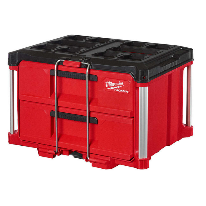 Milwaukee Tools Milwaukee Packout 48-22-8442 Tool Box, 22.2 In W, 14.3 In H, Polymer, Black/Re