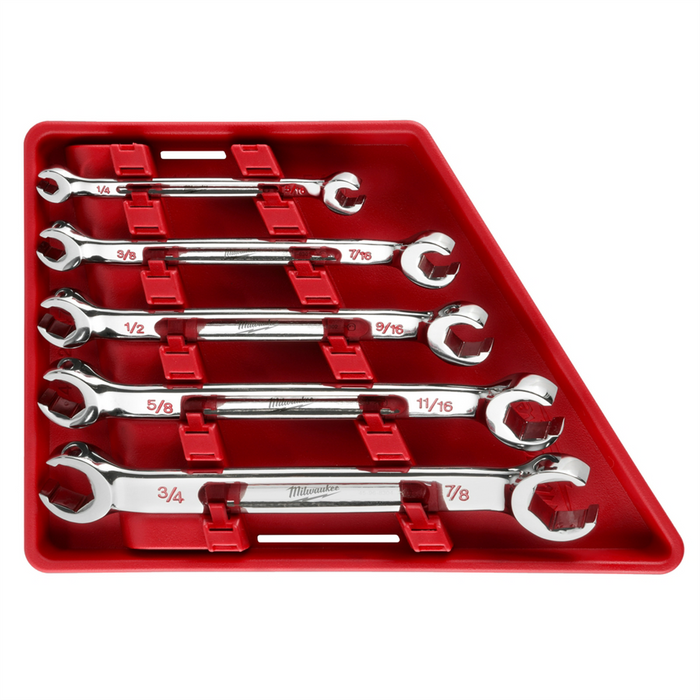Milwaukee Tools 5pc Double End Flare Nut Wrench Set - SAE