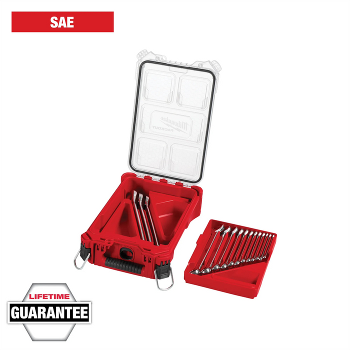Milwaukee Tools Pc Sae Combo Wrench Set W/ Packout