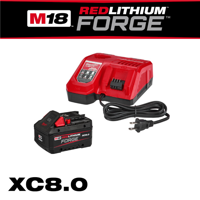 Milwaukee Tools Redlithium Forge Xc8.0 Starter Kit