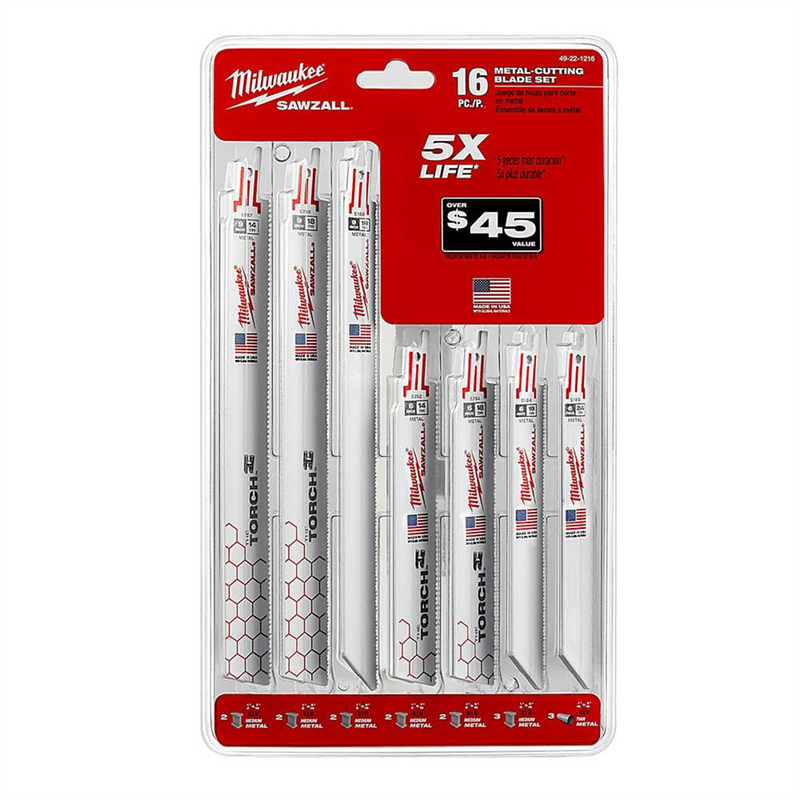 Sawzall Bl Set-Metal 16Pc