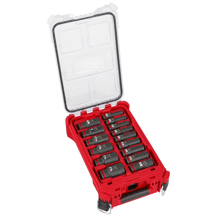 Milwaukee Tools Impact Duty Socket 1/2” Dr 15PC SAE PACKOUT Set