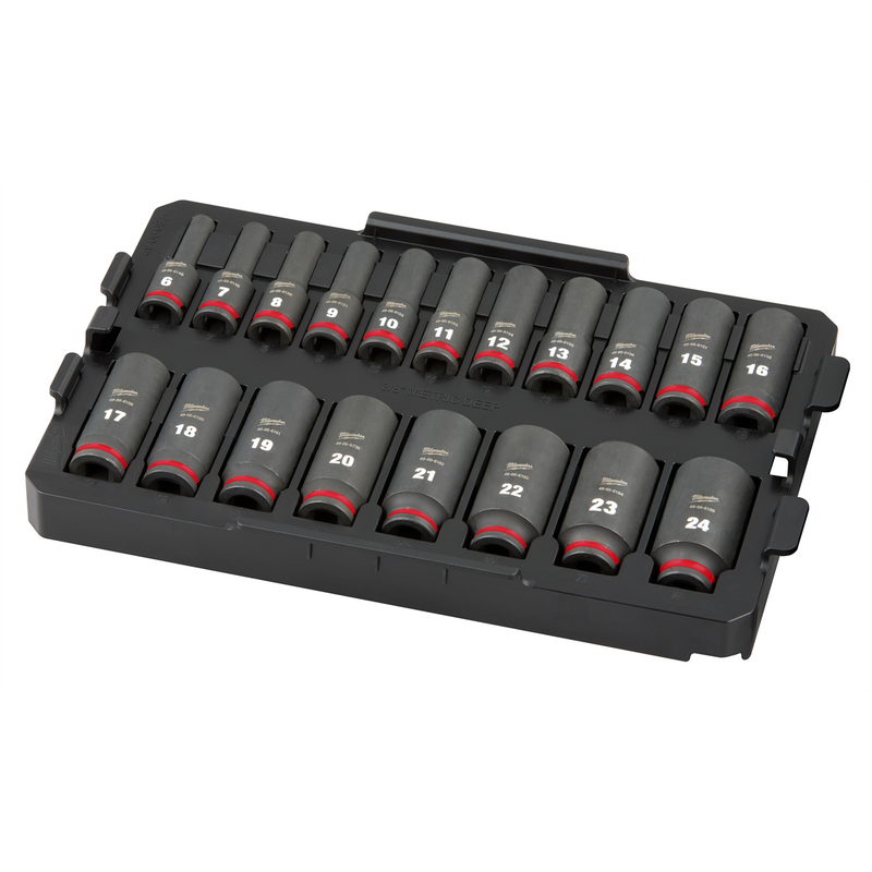 Tools 19PC Shockwave Impact Duty 3/8" Drive Socket Tray Set - MPN 49-66-6816