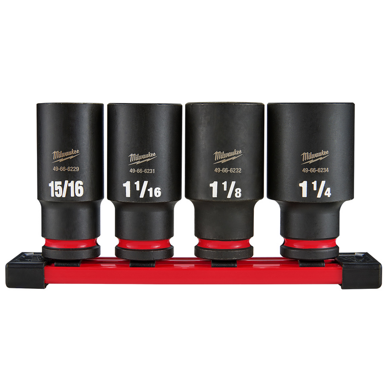 Tools SHOCKWAVE 1/2" Impact Duty Socket Set 49-66-7026, Deep Six-Point Forged Steel