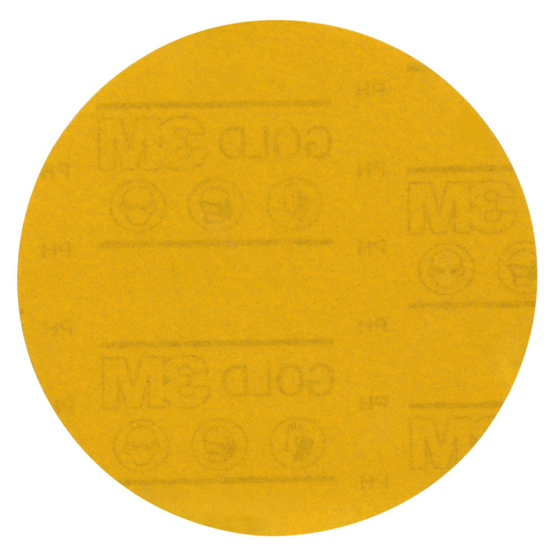 Hookit Gold Abrasive Disc 09220, 800, 3 in (75 mm), No Hole, 50 pcs/BX, 4 BX/