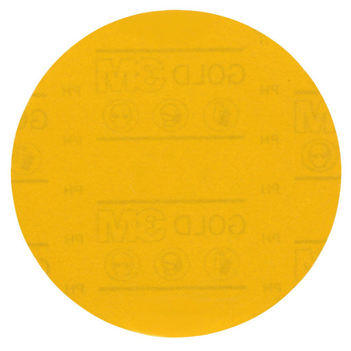 3M Products Hookit Gold Abrasive Disc 09238, 400, 5 in, No Hole, 50 Discs/Carton
