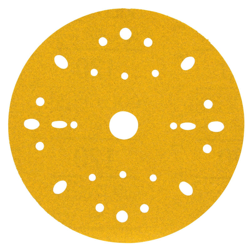 Hookit Gold Abrasive Disc 09282, 120, 6 in (150 mm), Dust-Free, 100 pcs/BX, 4