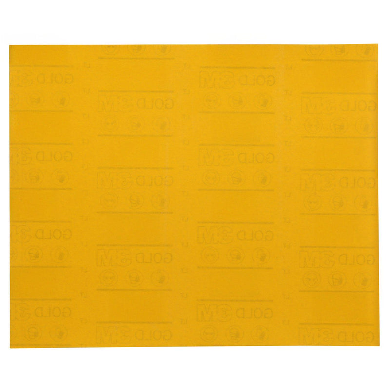 Gold Abrasive Sheet 12536, 800, 9 in x 11 in (229 mm x 280 mm), 50 pcs/Pack,