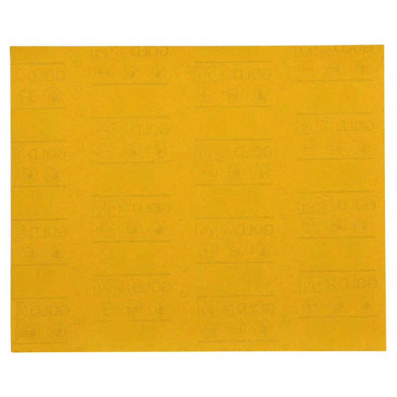Gold Abrasive Sheet 12546, 150, 9 in x 11 in (229 mm x 280 mm), 50 pcs/Pack,