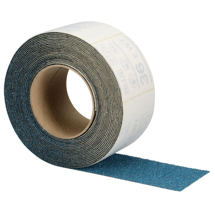 3M Products Hookit Blue Sheet Roll 37450, 36E, 2-3/4 in x 8.7 yd (70 mm x 8 m), 5/CS