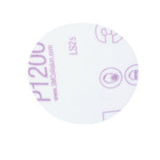 3M Products 00908 260L Series Abrasive Disc, 3 in Dia, P1200 Grit, Hook and Loop, White