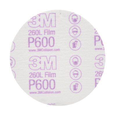 260L Series Abrasive Disc P600 5 in White (Part 0955)