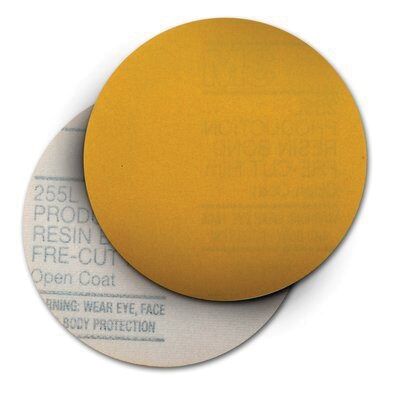255L Gold 5 in P80 Hook-and-Loop Disc 0967
