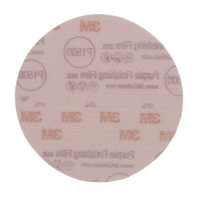 3M Products 01103 260L Series Resin Bonded Abrasive Disc, 6 in Dia, P1200 Grit, PSA, Red/White