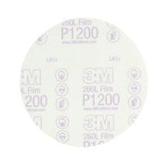 3M Products 01103 260L Series Resin Bonded Abrasive Disc, 6 in Dia, P1200 Grit, PSA, Red/White — view 3