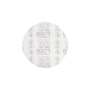 3M Products 01184 260L Series Abrasive Disc, 6 in Dia, P1500 Grit, Hook and Loop, Red/White — view 2