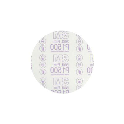 3M Products 01184 260L Series Abrasive Disc, 6 in Dia, P1500 Grit, Hook and Loop, Red/White — view 2