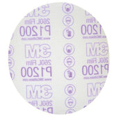 3M Products 01185 260L Series Abrasive Disc, 6 in Dia, P1200 Grit, Hook and Loop, Red/White — view 2