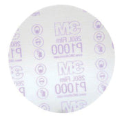 3M Products 01186 260L Series Abrasive Disc, 6 in Dia, P1000 Grit, Hook and Loop, Red/White — view 3
