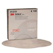 3M Products 01319 260L Series Abrasive Disc, 6 in Dia, P1000 Grit, PSA, White — view 2