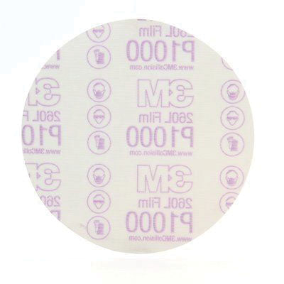 1319 6 in P1000 Abrasive Disc Stikit PSA White