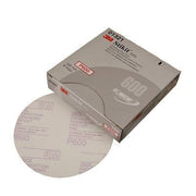 3M Products 01321 260L Series Abrasive Disc, 6 in Dia, P600 Grit, PSA, White — view 2