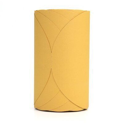 3M Products 01359 255L Series Abrasive Disc Roll, 6 in Dia, P180 Grit, PSA, Gold — view 3