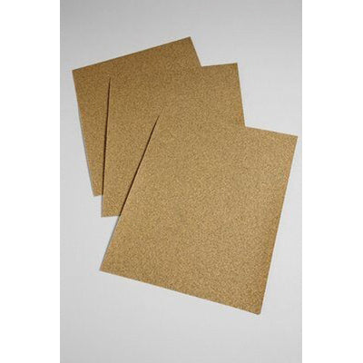 3M Products 02115 346U Series Paper Sheet, 9 in W x 11 in L, 80 Grit, Aluminum Oxide Abrasive, Gold,