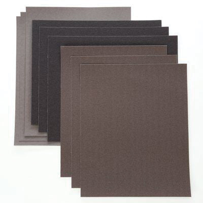 3M Products 02404 211K Series Sanding Sheet, 9 in W x 11 in L, 240 Grit, Very Fine Grade, Aluminum O