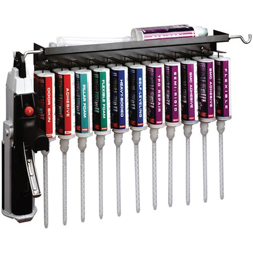 3M Products 02530 Shop Rack, Black, Use With: 200 and 400 mL Syringes/Adhesive Cartridges and Applic