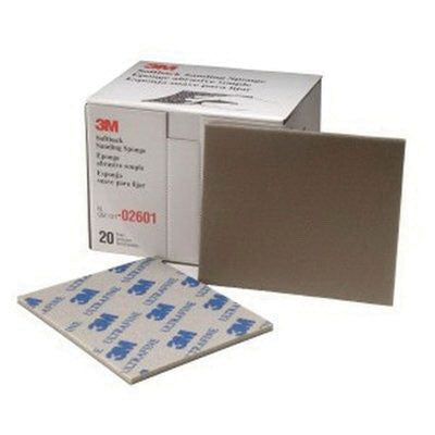 02601 Flexible Sanding Sponge, 4-1/2 in W x 5-1/2 in L, 3/16 in THK, 600 to 1000 Grit, Ultra Fine