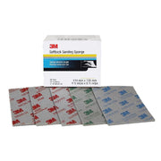 3M Products 02606 Softback Sanding Sponge, 4-1/2 in W x 5-1/2 in L, 120/180 Grit, Medium Grade, Gray — view 3