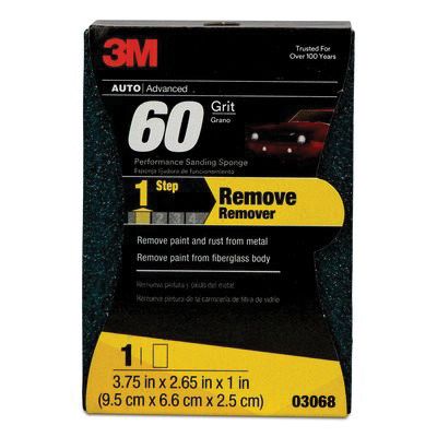 3068 Performance Soft Sanding Sponge - 3-3/4 in x 2-5/8 in, 60 Grit Green