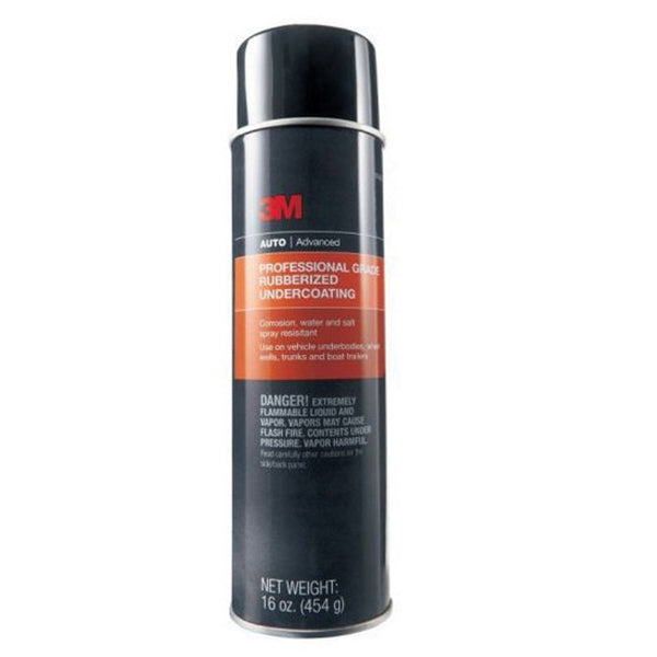 3M Products 03584 Professional Grade Rubberized Undercoating, 16 oz Can, Aerosol, Black, 30 min Curi