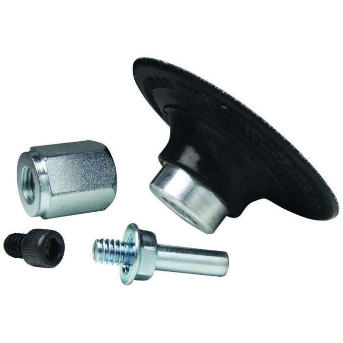 5540 Round Disc Pad Assembly 3 in Dia Black Roloc TR Attachment