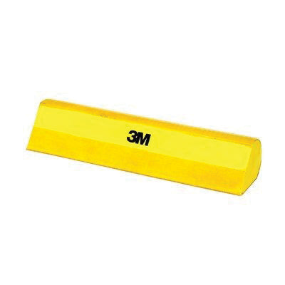3M Products 05691 Sanding Block, 10 in Dia L x 2-1/8 in W, Hook and Loop Attachment — Yellow