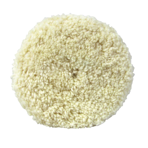 3M Products 05703 Double-Sided Compound Pad, 9 in Dia, Screw-On Attachment, Wool Pad, White