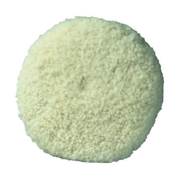 3M Products 05704 Double-Sided Compound Pad, 8 in Dia, Screw-On Attachment, Wool Pad, White