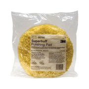 3M Products 05705 Double-Sided Polishing Pad, 9 in Dia, Screw-On Attachment, Wool Pad, Yellow — view 2