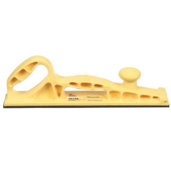 3M Hand File Board 5744 16 in Dia x 2-3/4 in Hook-and-Loop Black/Yellow