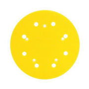 3M Products 05781 Dust Free Disc Pad, 8 in Dia, 5 Holes, Hook and Loop Attachment — Yellow — view 2