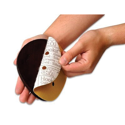 3M Products 05791 Disc Hand Pad, 6 in Dia, Hook and Loop Attachment — Black