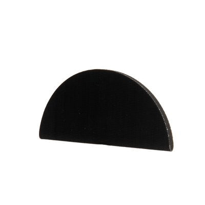 3M Products 05792 Half Round Pad, 6 in Dia, Hook and Loop Attachment — Black — view 2
