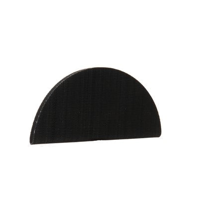 3M Products 05792 Half Round Pad, 6 in Dia, Hook and Loop Attachment — Black