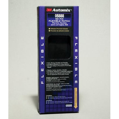 3M Products Automix 05888 Flexible Plastic Patch, 8 x 4 in, TPO Plastic, Black