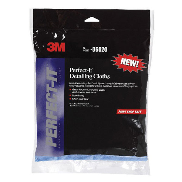 3M Products 06020 Auto Detailing Cloth, 12 x 4.1 in, Blue