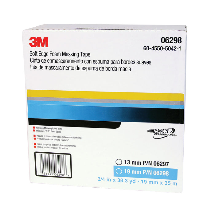 3M™ 06298 Soft Edge Masking Tape, 35 m L x 15 mm W