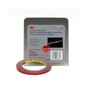 6385 Nameplate Repair Tape 5 yd x 0.23 in 0.03 in Gray